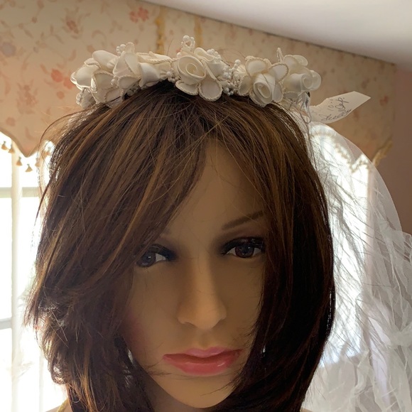 💕Vintage Wedding Veil 💕Ivory - Picture 4 of 14